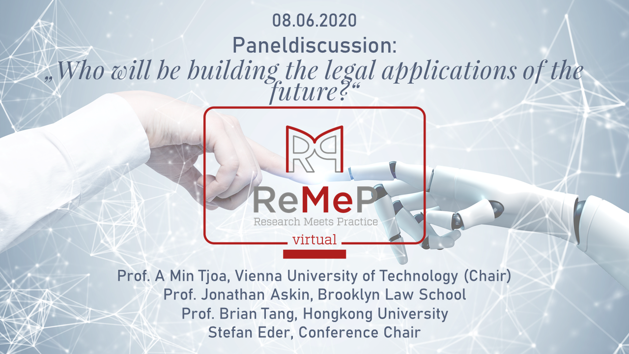Brian Tang was invited to speak at ReMeP – Legal Informatics Conference 2020 on the panel on “Who will be building the legal applications of the future”